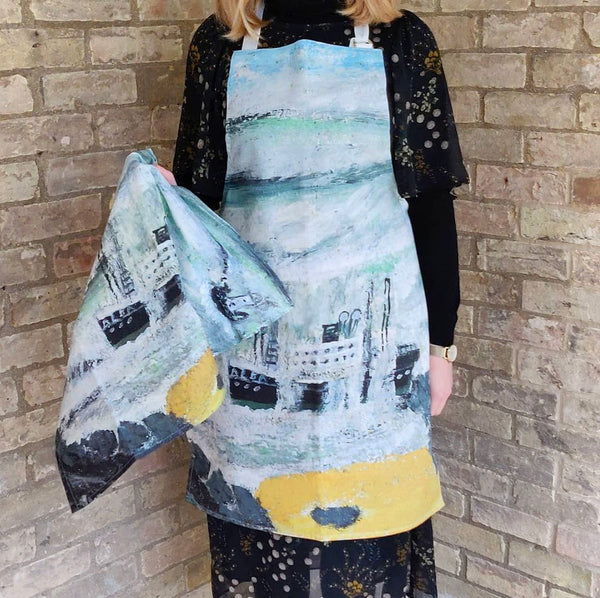 Alfred Wallis Shipwreck Tea Towel Kettle's Yard