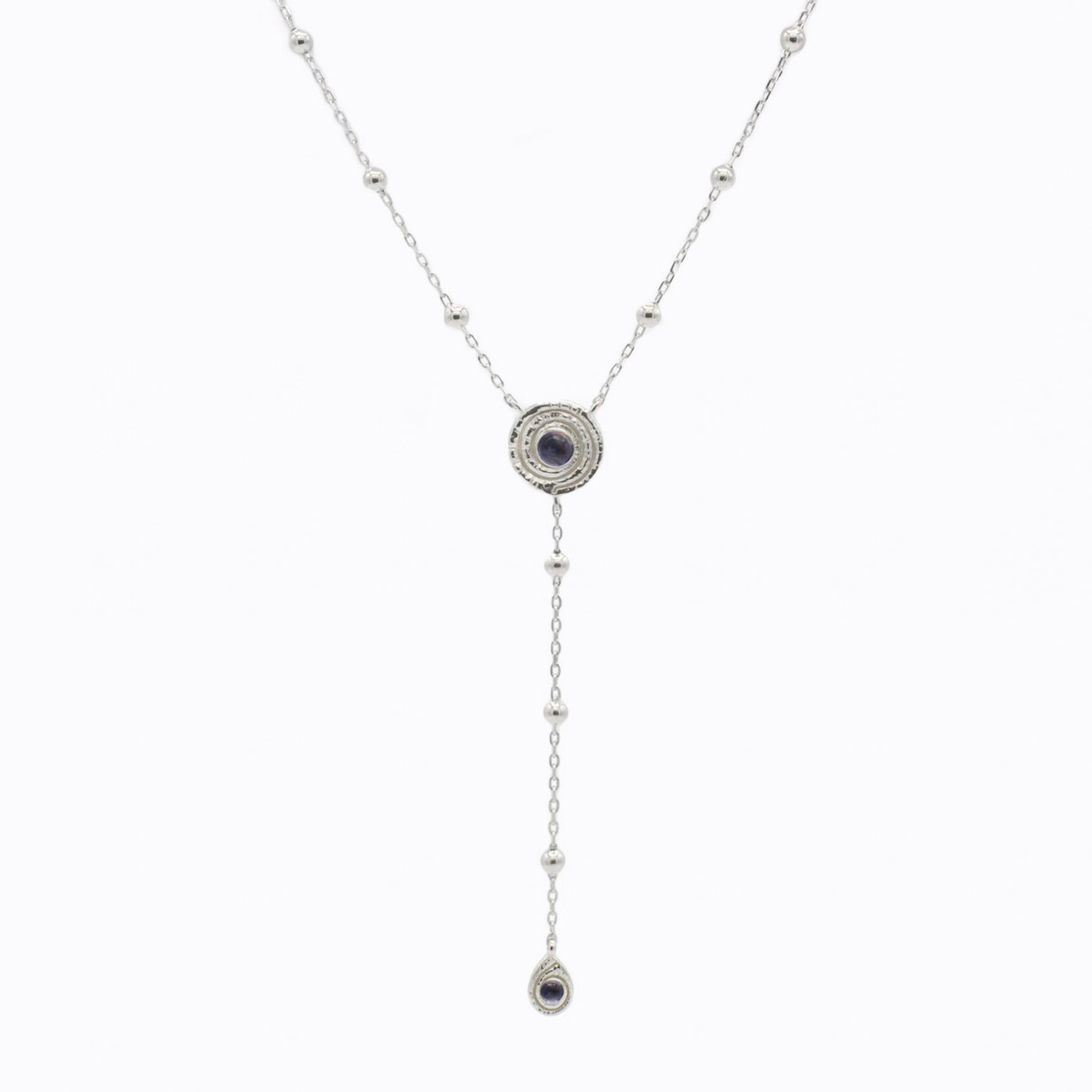 Adira Spira Sterling Silver Drop Necklace