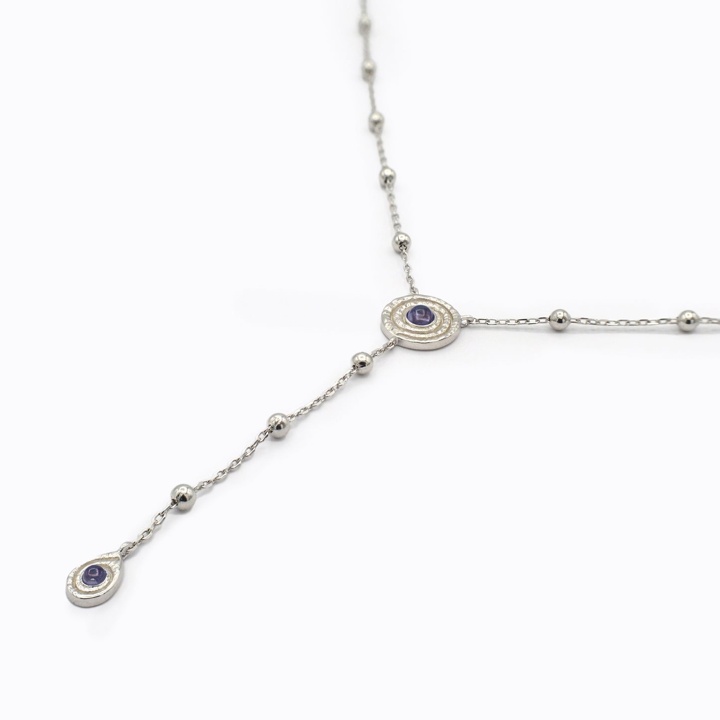 Adira Spira Sterling Silver Drop Necklace