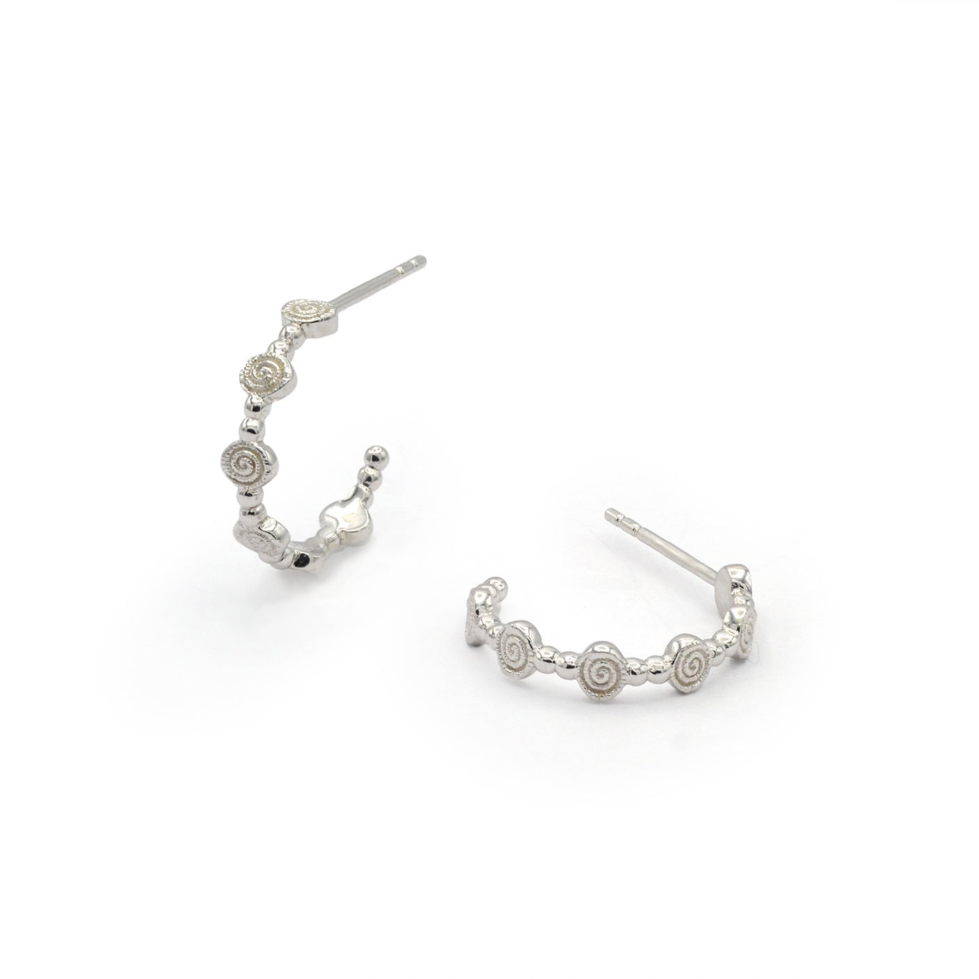 Adira Spira Sterling Silver Small Hoops