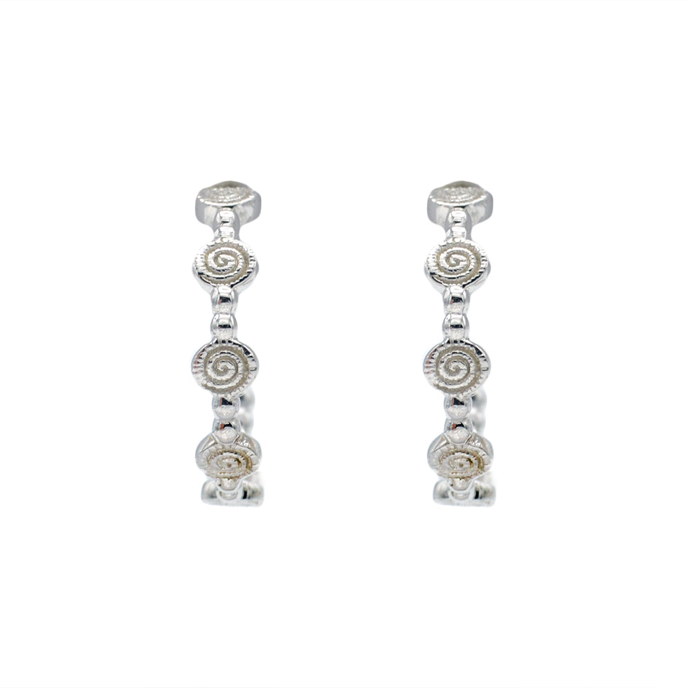 Adira Spira Sterling Silver Small Hoops