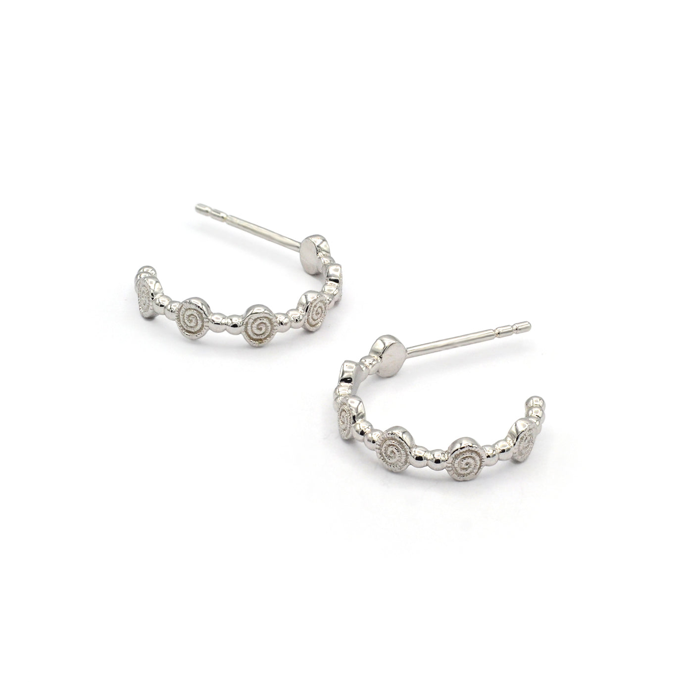 Adira Spira Sterling Silver Small Hoops