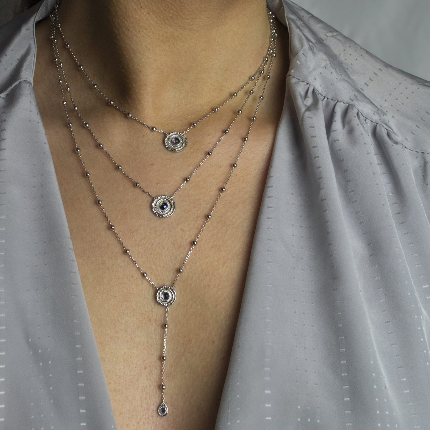 Adira Spira Sterling Silver Pendant Necklace