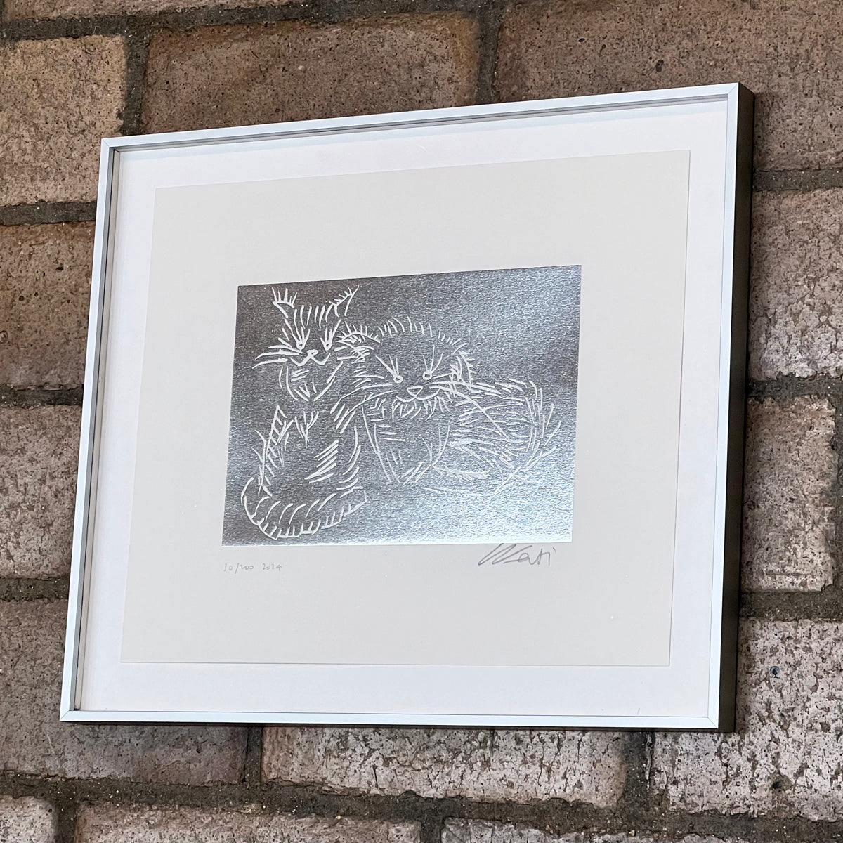 Ai Weiwei, Cats (Silver Edition) Limited Edition Unframed Print
