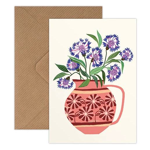 Brie Harrison Cornflowers Greetings Card