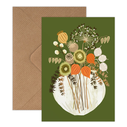 Brie Harrison for Kettle's Yard Sabrina's Dried Flowers Greetings Card