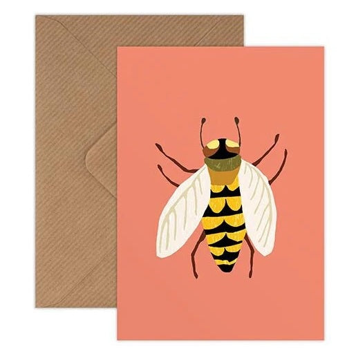 Brie Harrison Bee Mini Greetings Card