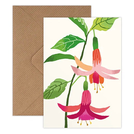 Brie Harrison Fuschia Mini Greetings Card