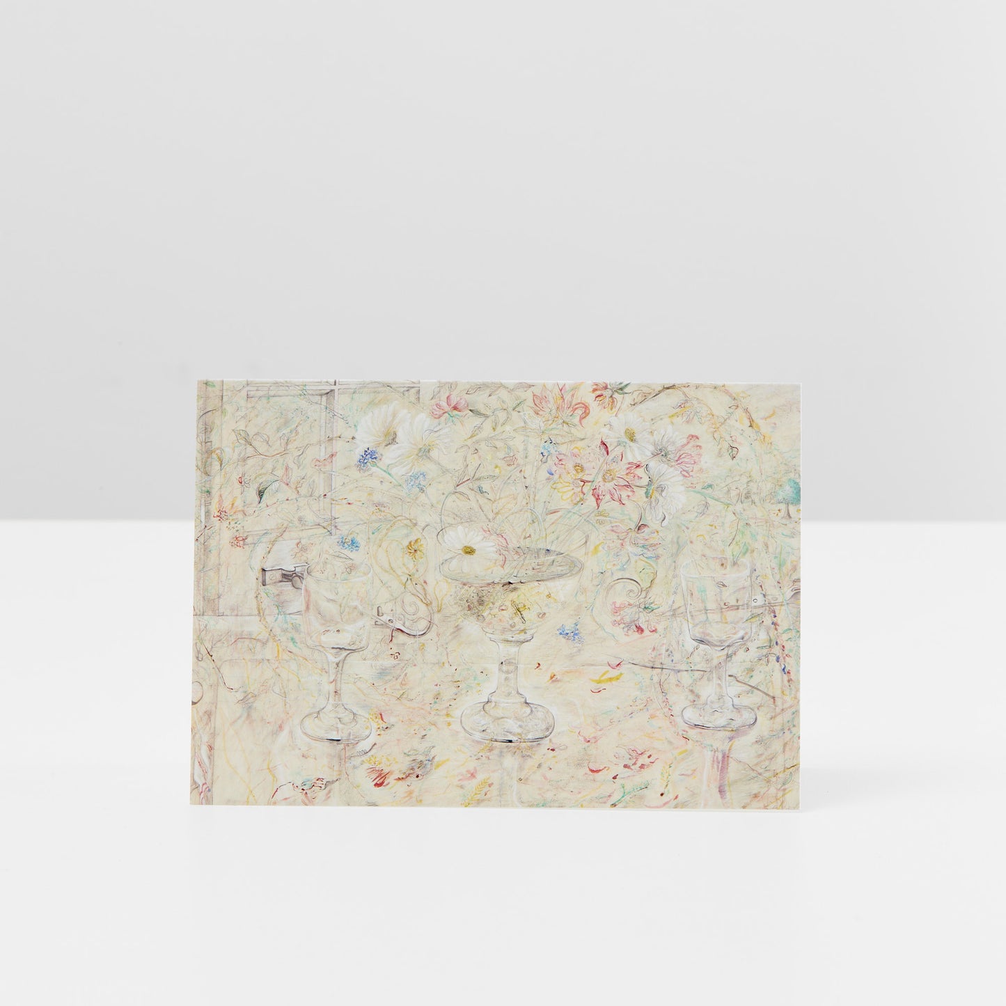 David Jones Flora in Calix Light Pack of 8 Greetings Cards