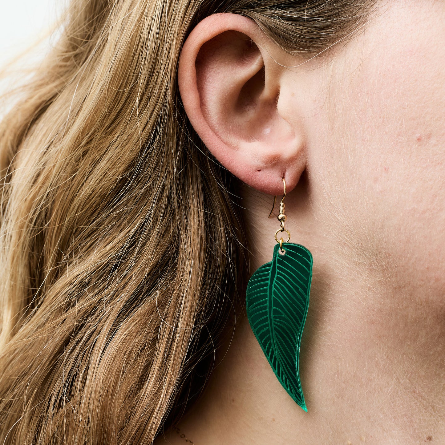 Rowan Made This Way Single Leaf Earrings