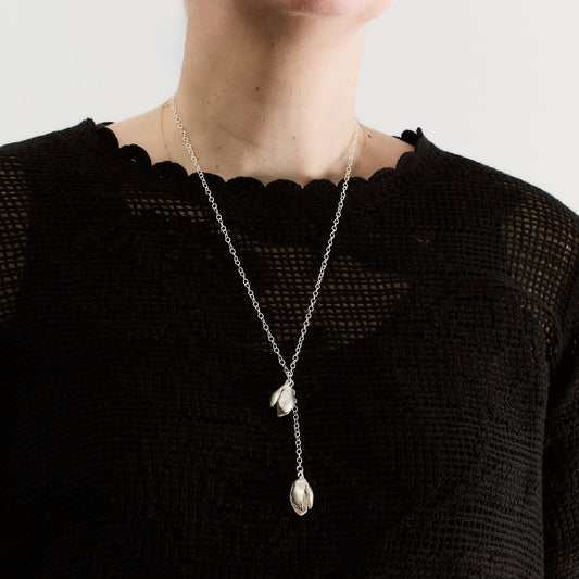 Rowan Made This Way Sterling Silver Snowdrop Pendant Necklace