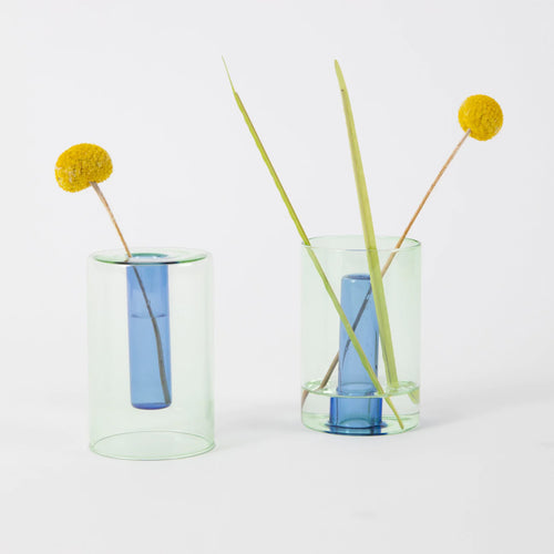 Block Reversible Glass Vase - Small