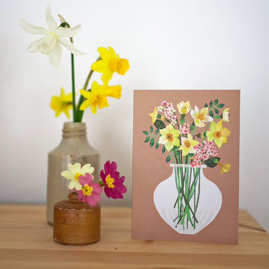 Brie Harrison for Kettle's Yard Glass Vase Greetings Card