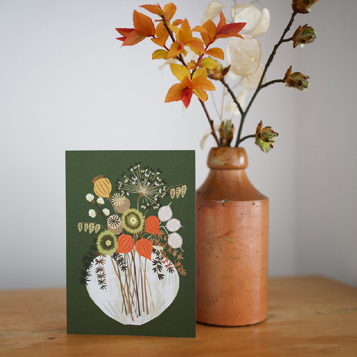 Brie Harrison for Kettle's Yard Sabrina's Dried Flowers Greetings Card