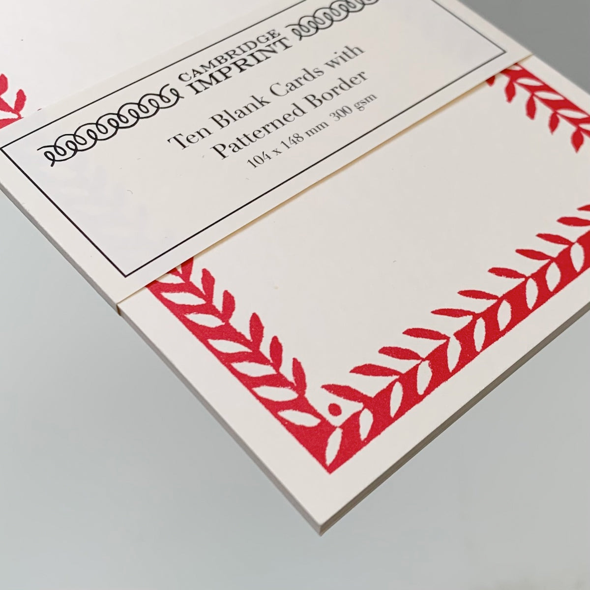 Cambridge Imprint Pack of 10 Postcards with Patterned Border