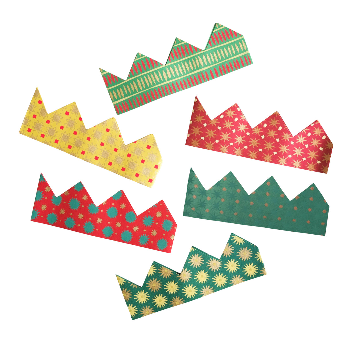 East End Press Festive Paper Crowns