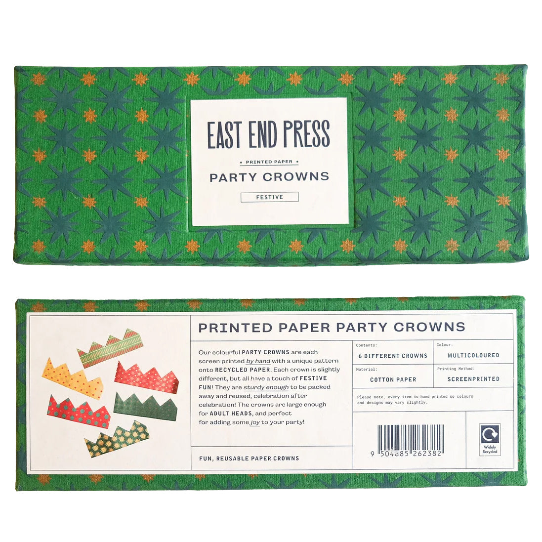 East End Press Festive Paper Crowns