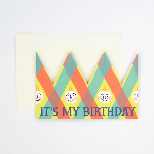 Hadley It's My Birthday! Party Hat Greetings Card