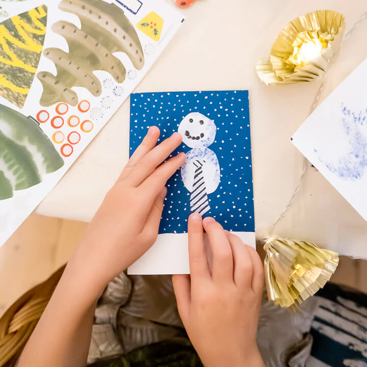 Hadley 'Make Your Own Christmas Cards' Snowman Set