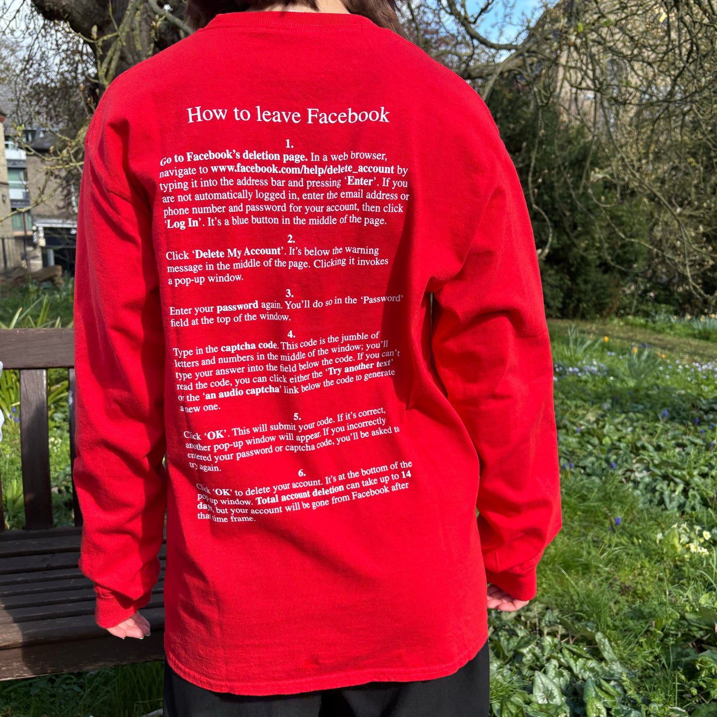 Jeremy Deller How to leave Facebook Limited Edition T Shirt