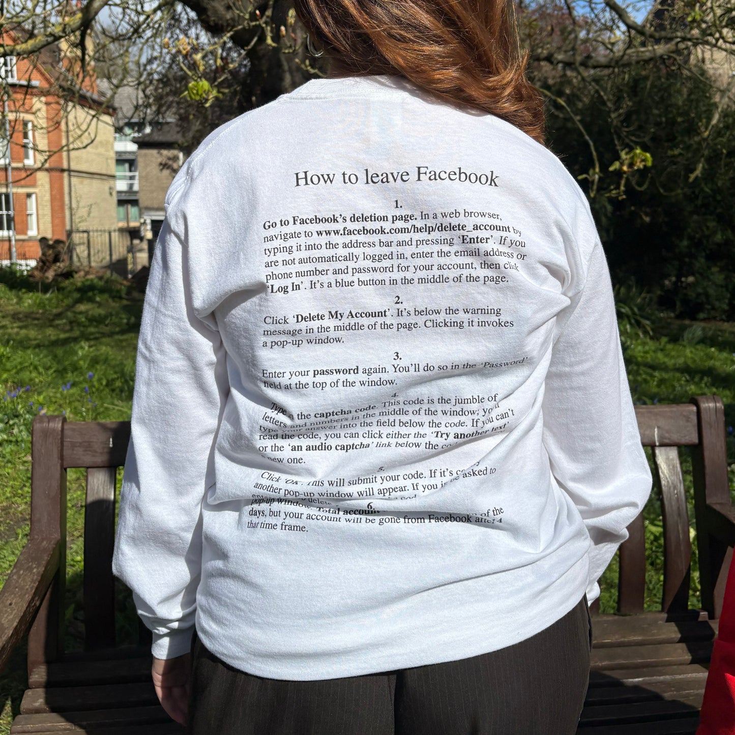 Jeremy Deller How to leave Facebook Limited Edition T Shirt
