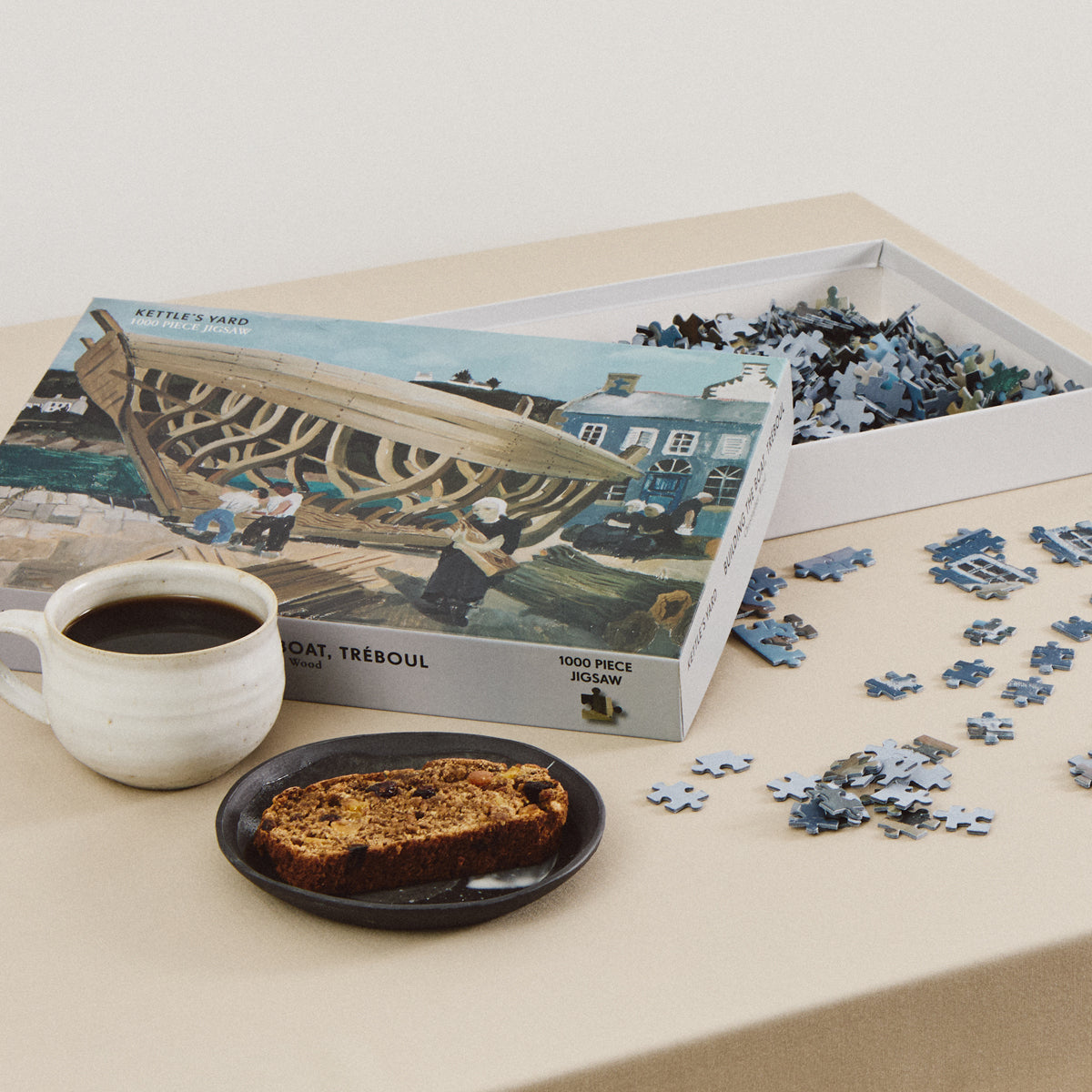 Christopher Wood Building the Boat, Tréboul 1000 piece Jigsaw Puzzle