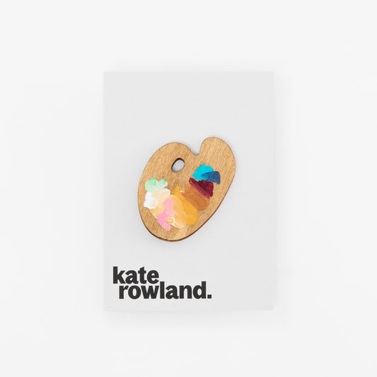 Kate Rowland x Kettle's Yard Paint Palette Brooch