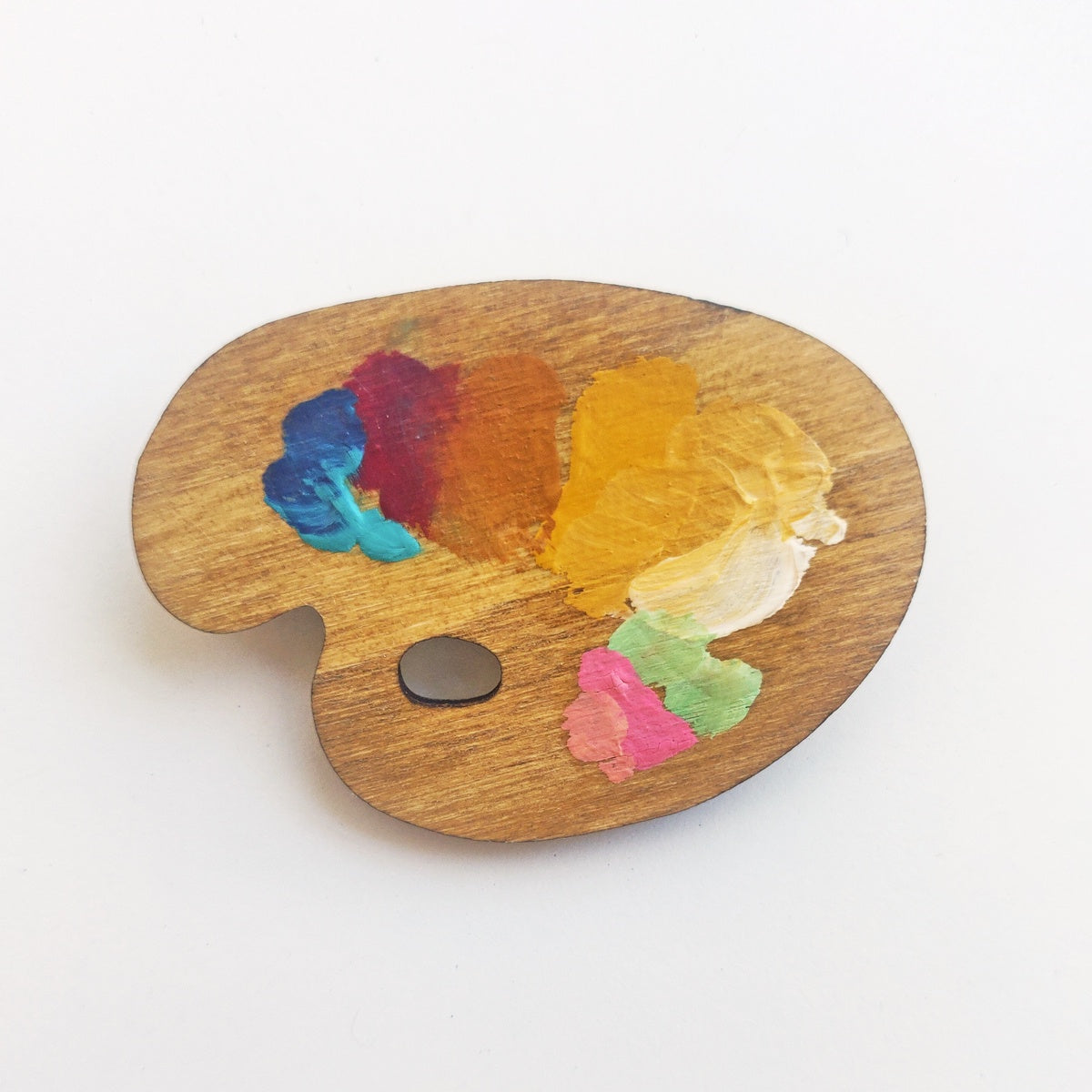 Kate Rowland x Kettle's Yard Paint Palette Brooch