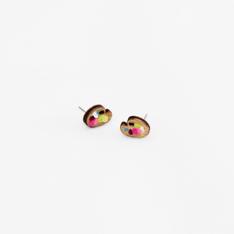 Kate Rowland x Kettle's Yard Paint Palette Stud Earrings