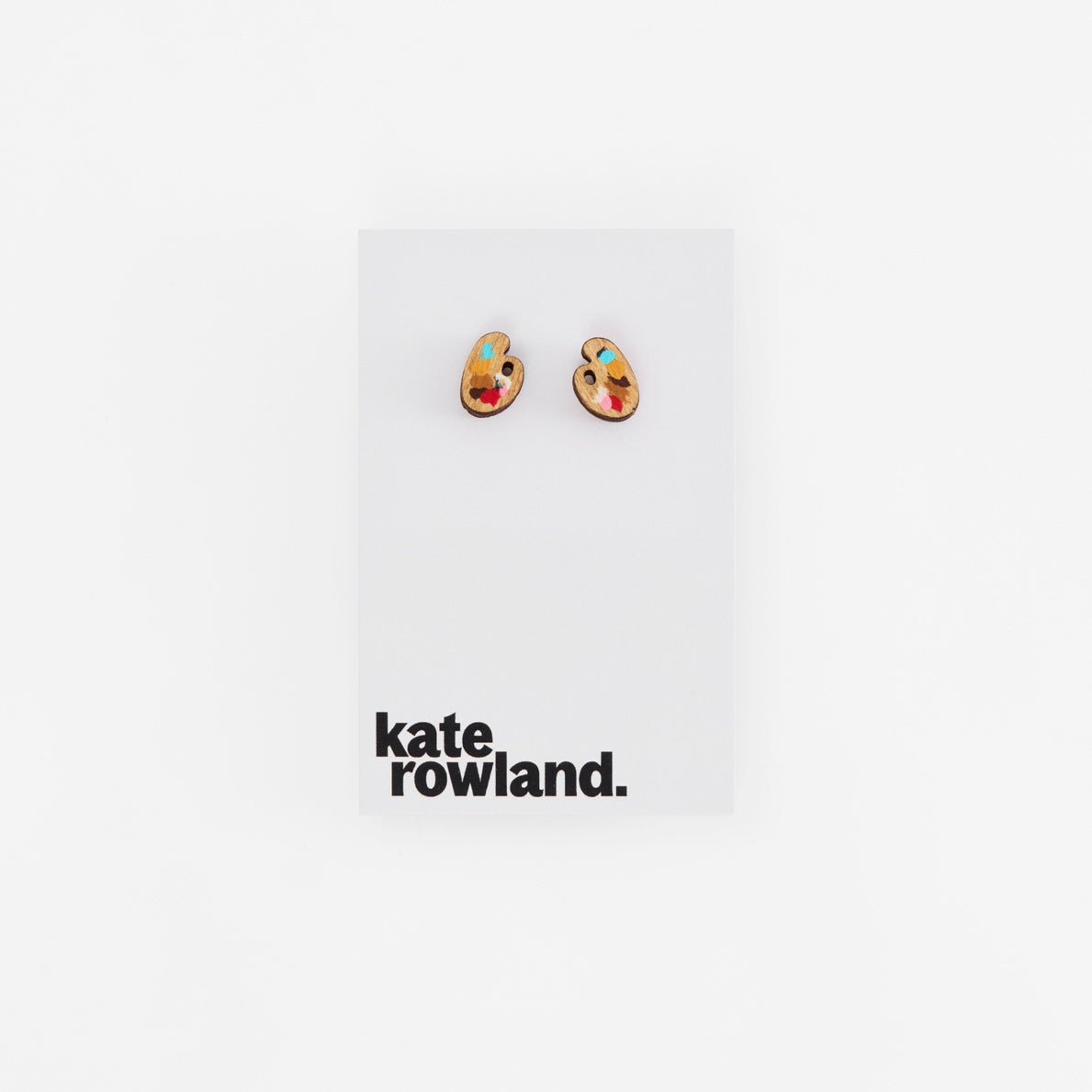 Kate Rowland x Kettle's Yard Paint Palette Stud Earrings