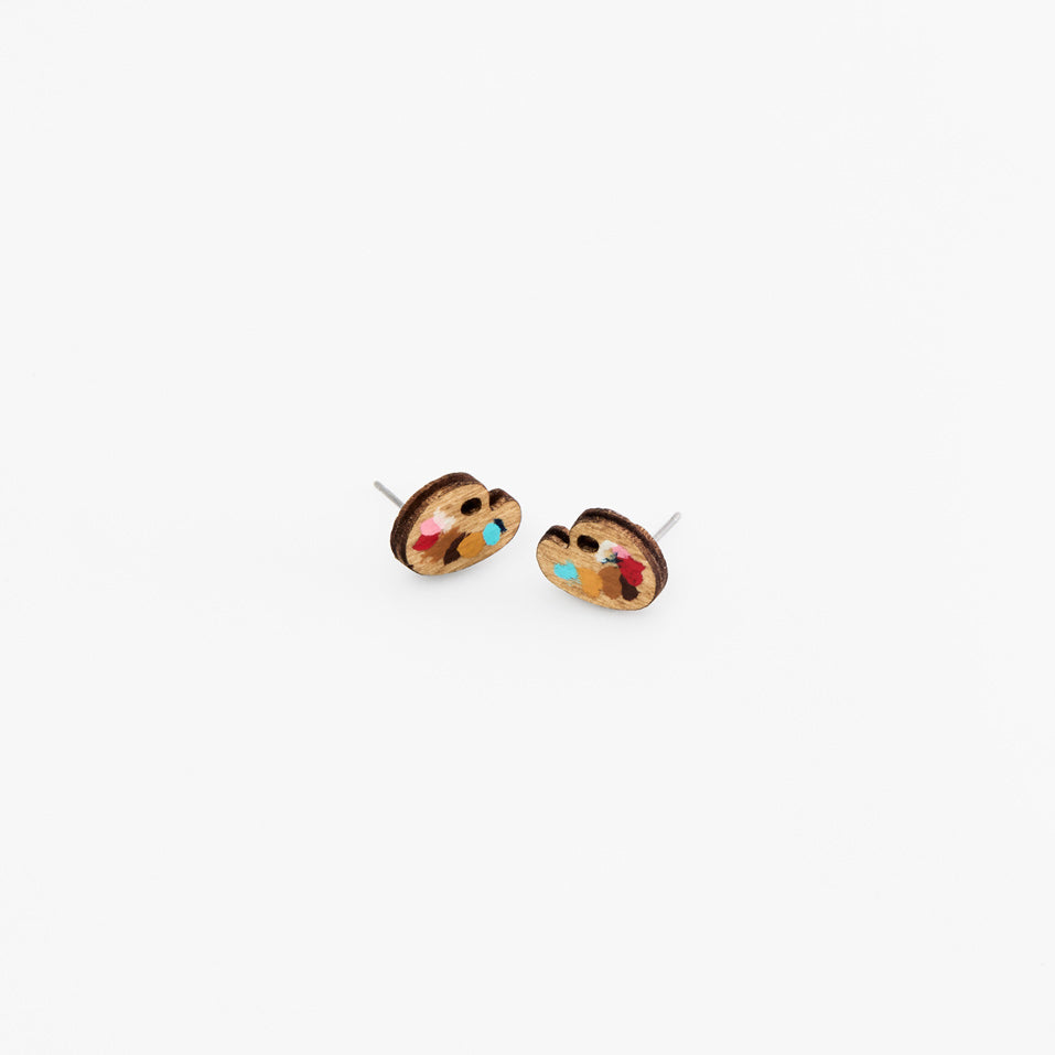 Kate Rowland x Kettle's Yard Paint Palette Stud Earrings