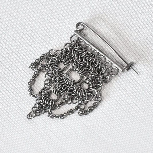 Studio Katherine James Lace Armour Mini Straight Bar Brooch