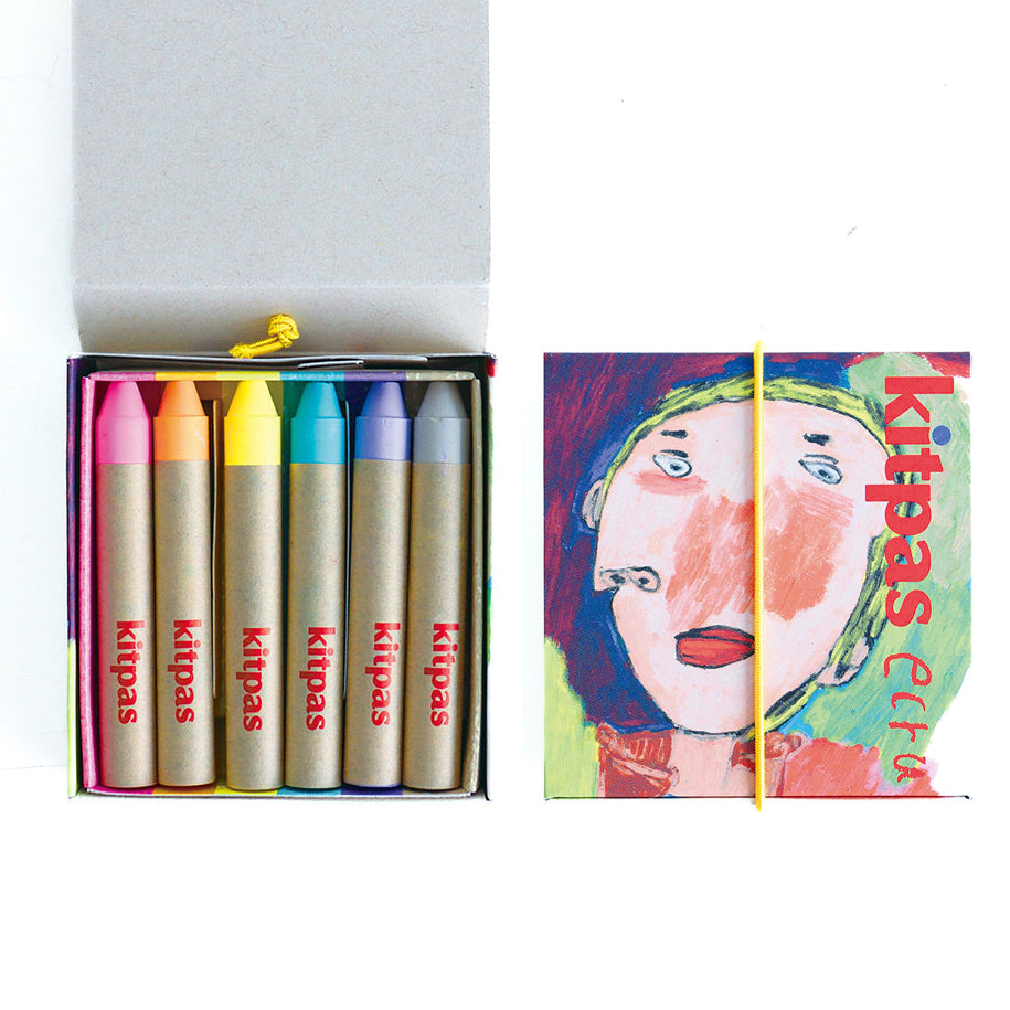 Kitpas Water Soluble Crayons Pack of 6