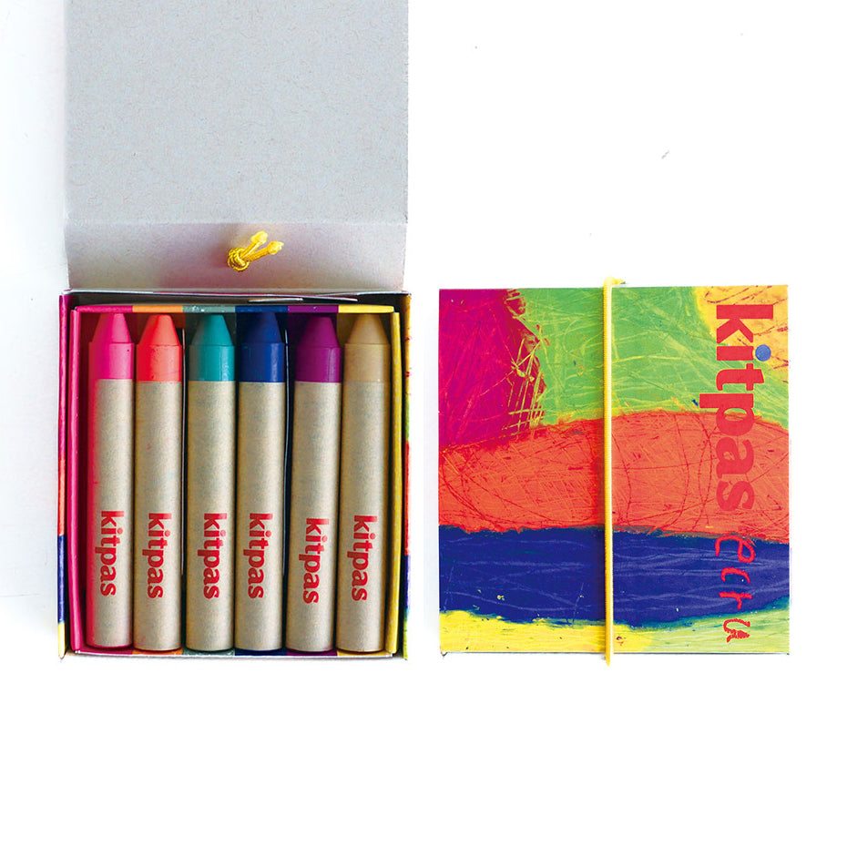 Kitpas Water Soluble Crayons Pack of 6