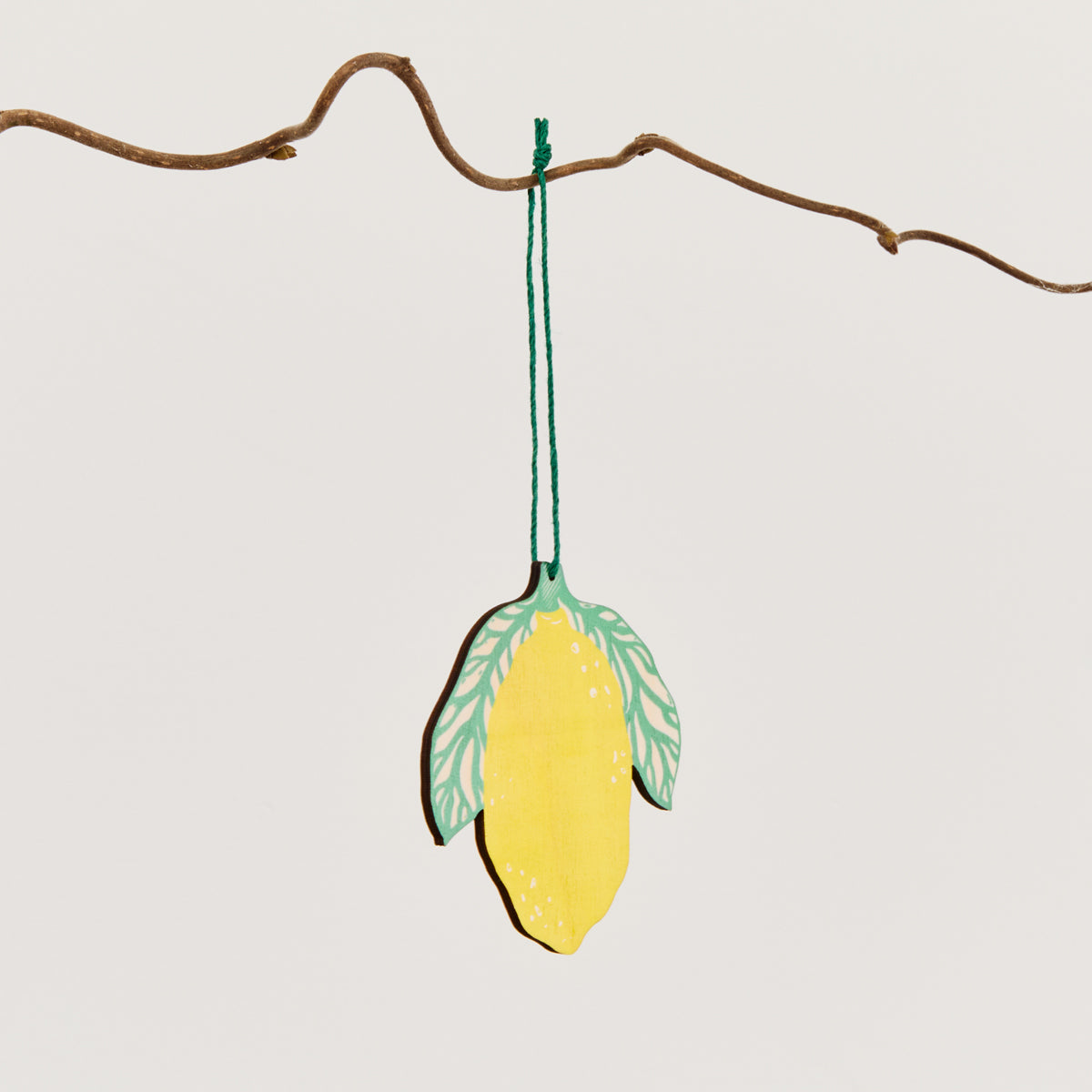 Little Enn Lemon Wooden Hanging Decoration