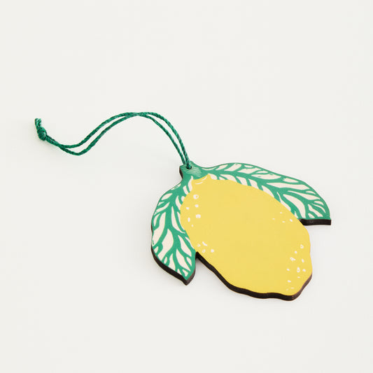 Little Enn Lemon Wooden Hanging Decoration