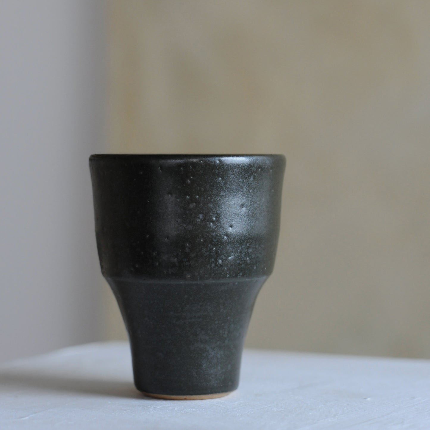 Mingyu Du Footed Flat White Cup