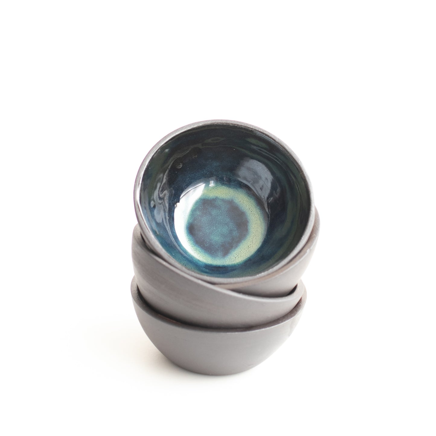 Naked Clay Ceramics Black Stoneware Dipper Trinket Bowl