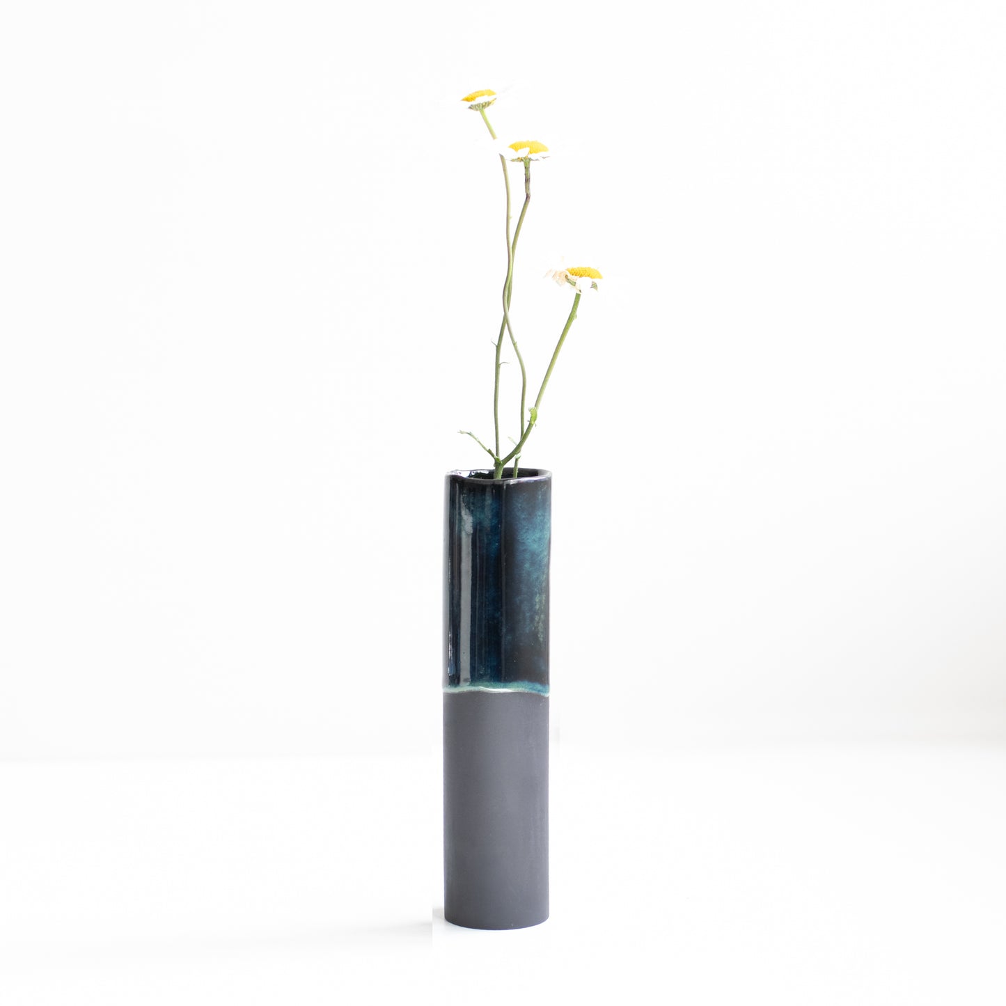 Naked Clay Ceramics Tall Black Stoneware Vase