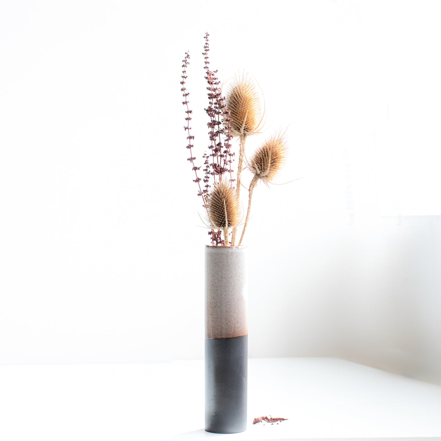 Naked Clay Ceramics Tall Black Stoneware Vase