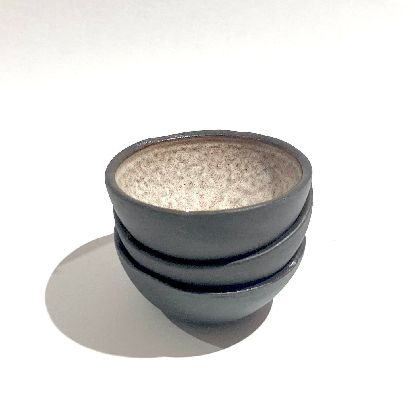 Naked Clay Ceramics Black Stoneware Dipper Trinket Bowl