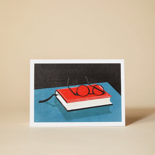 Pressed & Folded Book Greetings Card