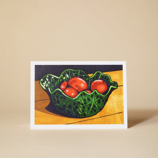 Pressed & Folded Satsumas Greetings Card