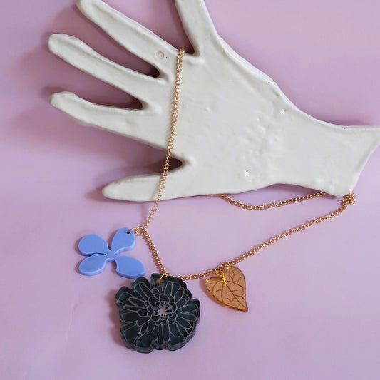 Rowan Made This Way Statement Flower Necklace