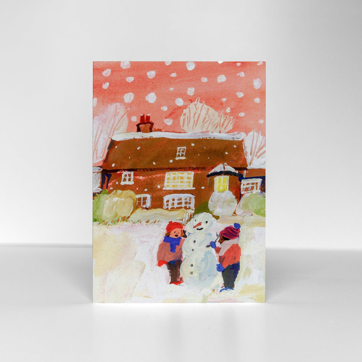 Building a Snowman Pack of 6 Greetings Cards