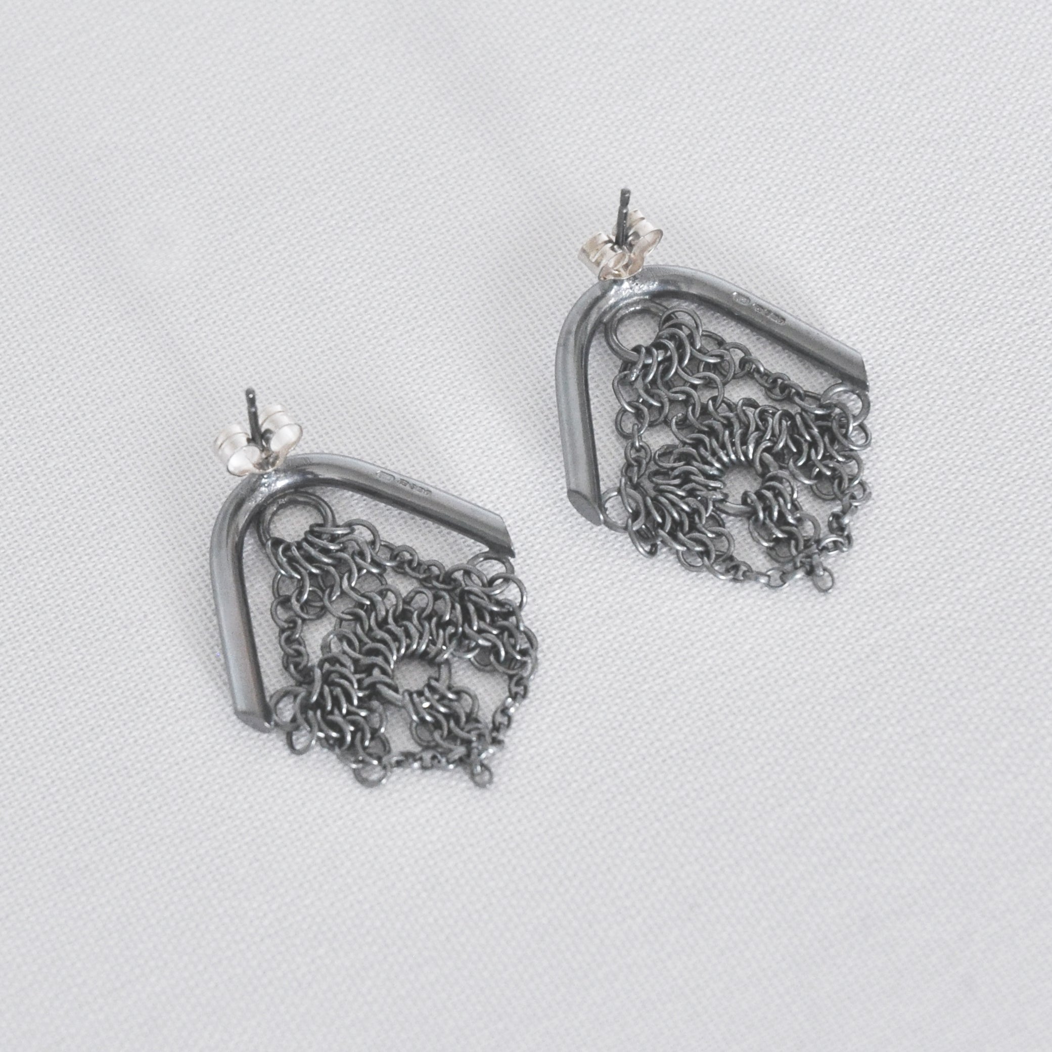 Studio Katherine James Lace Armour Arched Earrings
