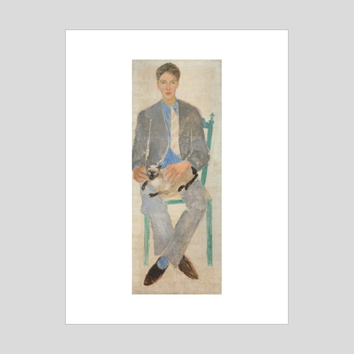 Christoper Wood Boy with Cat (Jean Bourgoint) Print