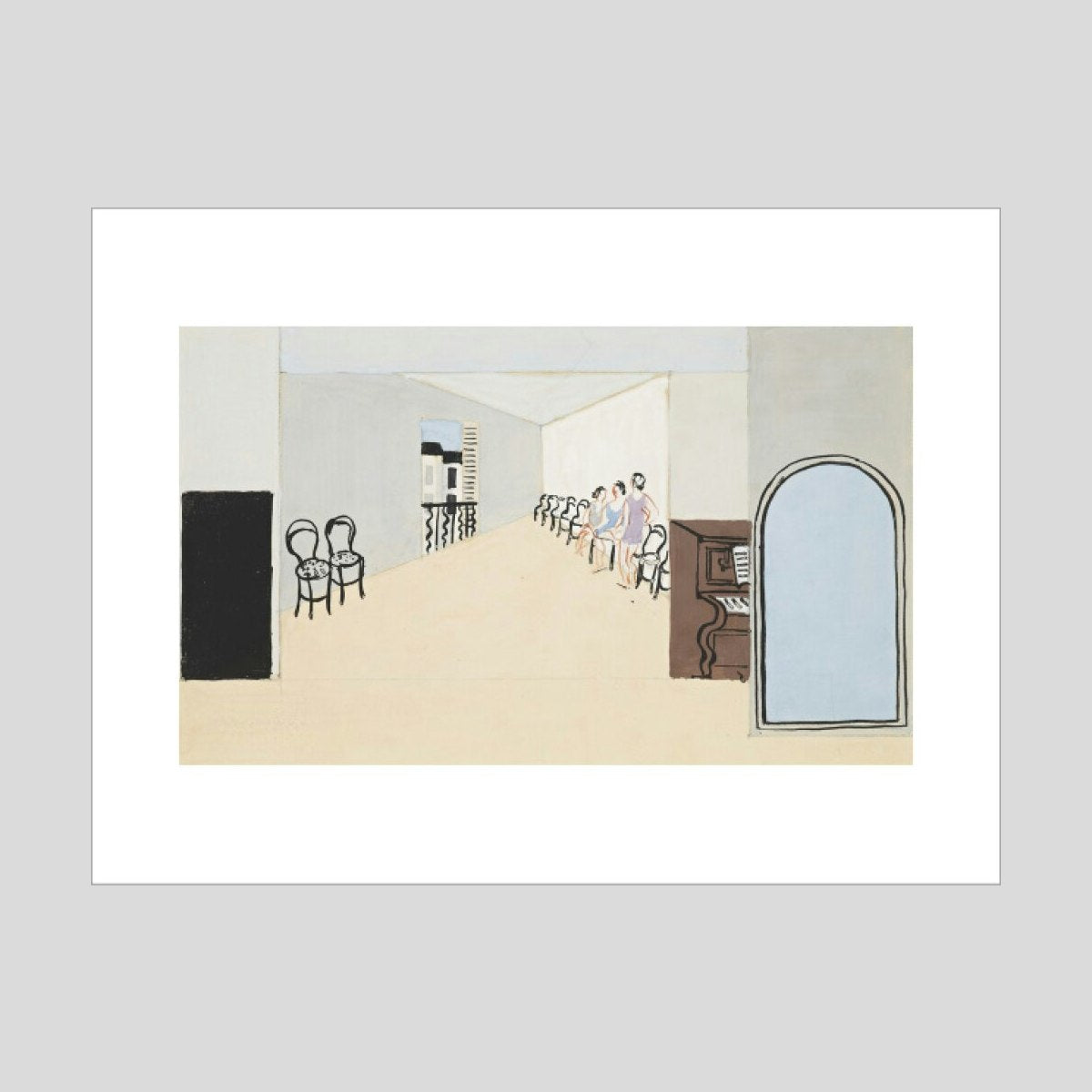 Christoper Wood Stage design for Diaghilev's ballet Romeo and Juliet Print