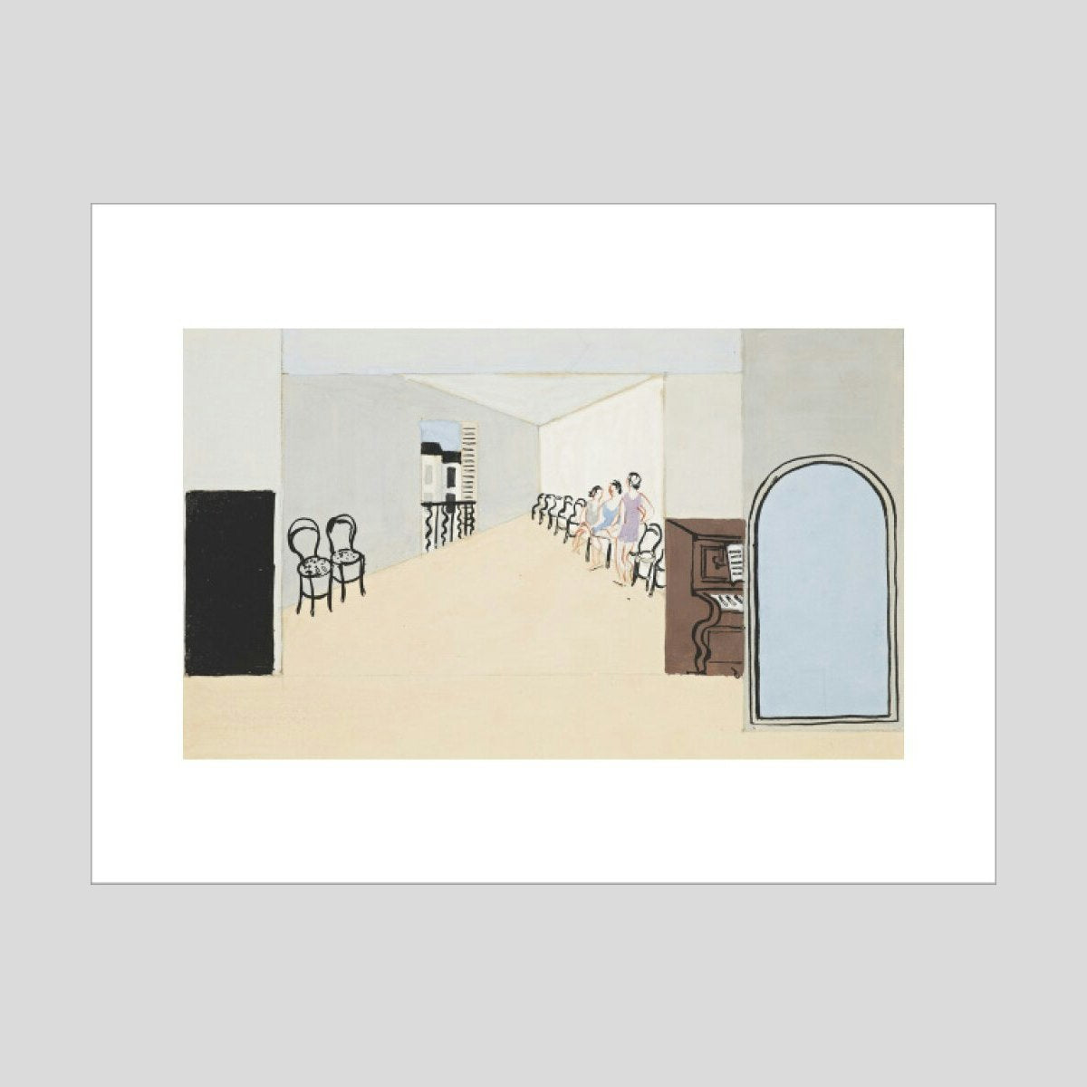 Christoper Wood Stage design for Diaghilev's ballet Romeo and Juliet Print