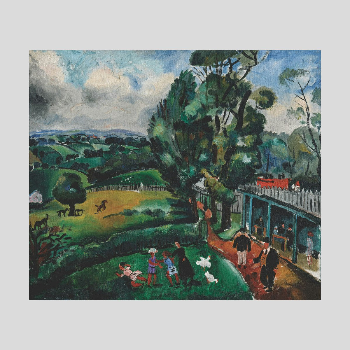 Christoper Wood Landscape with Figures Print